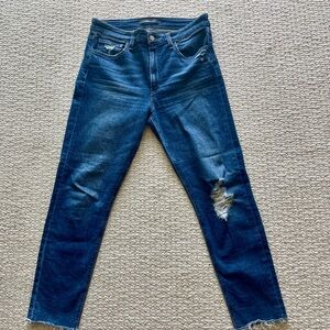 Joe’s High Rise Skinny Crop Women’s Distressed Jeans